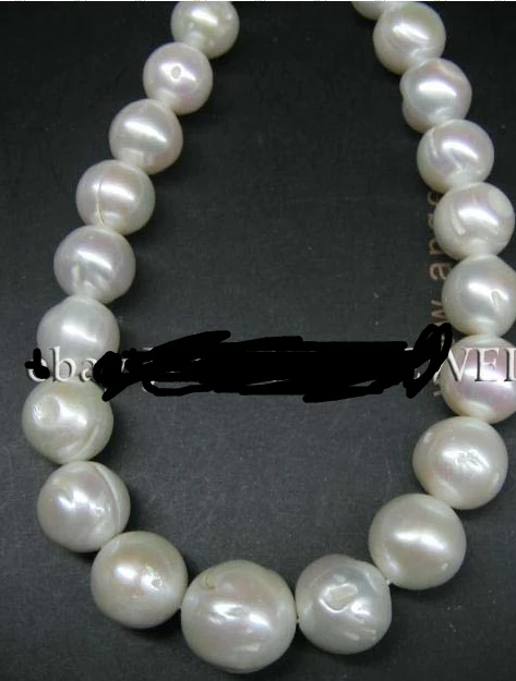 

shitou 0012 wholesale 12-14mm white freshwater pearl 1 strands