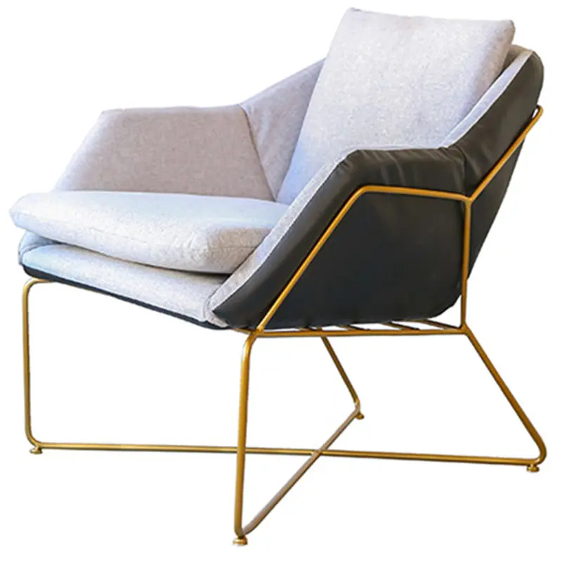 Луи мода гостиной стулья одинарный Железный кофе магазин ленивый диван группа минималистский современный мини балкон