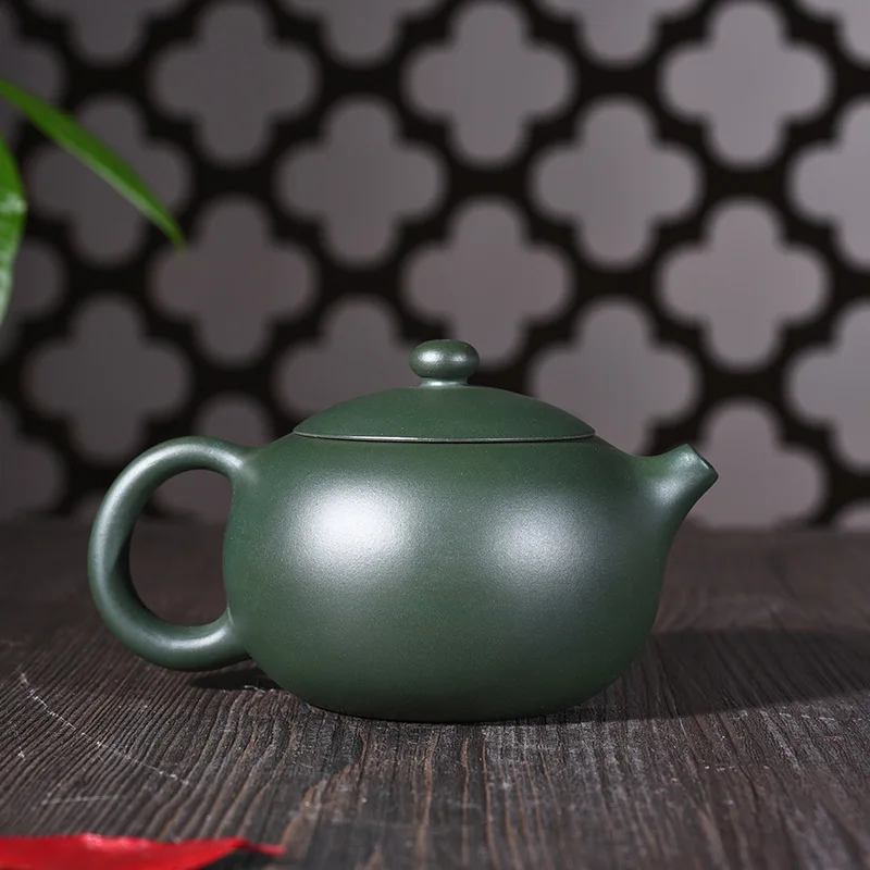 Yixing Zisha teapot genuine all handmade raw materials green mud Xi Shi pot Kung Fu teapot tea