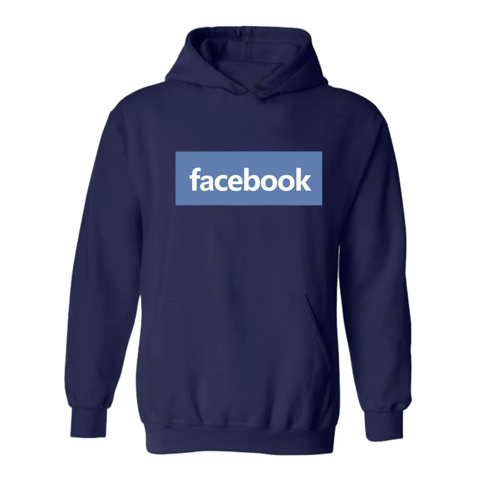 Забавные зимние Facebook Толстовки Для мужчин и свитшоты узор одежда с рисунком S Plus