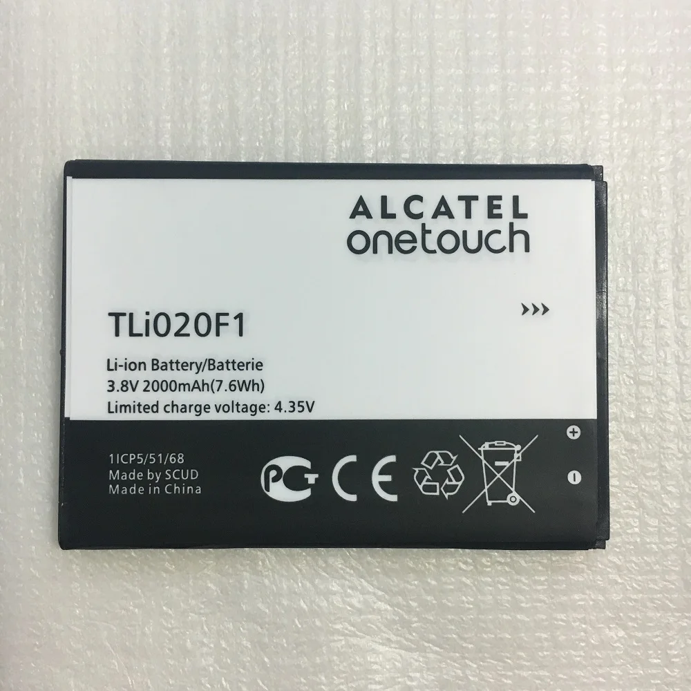 3,8 V 2000 мА/ч, TLi020F1 для Alcatel PIXI 4 5045D/Pop 2 5042D C7 7040 7040D/TCL J720 J720T J726T J726T-so2 J728T батарея