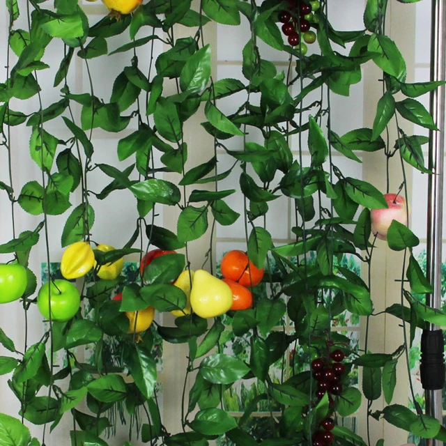 5 pcs Artificial Fruit Garland Fake Plant Ivy Faux Fruit Vine Leaf