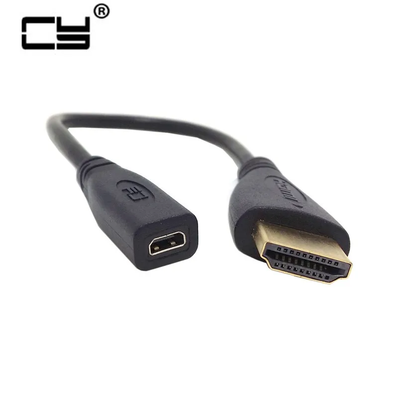 

cy Micro HD -compatible Female to HD-compatible Male adapter Cable for Tablet Cell Phone micro Female to HD -compatible 0.2m