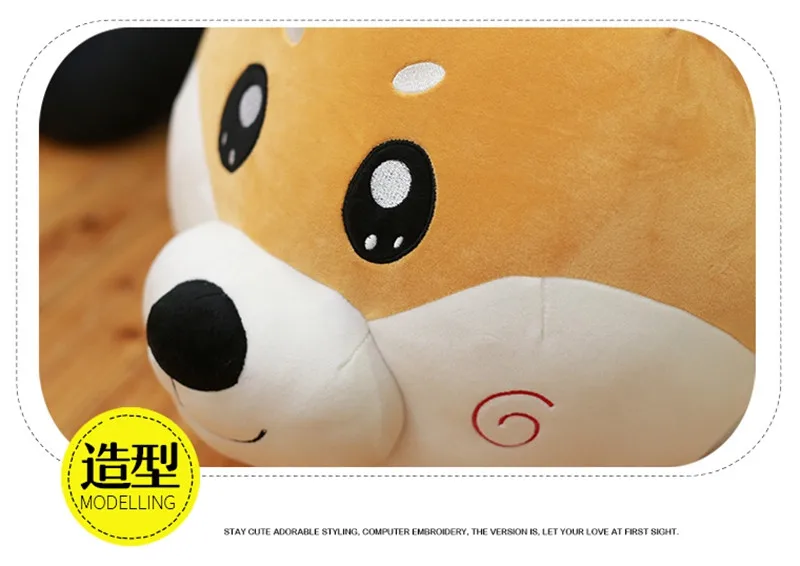 Kawaii Shiba Inu plush doll jumbo cute plush dog toy girl sleeping pillow for children friend gift 100cm 120cm 150cm DY50411 (10)