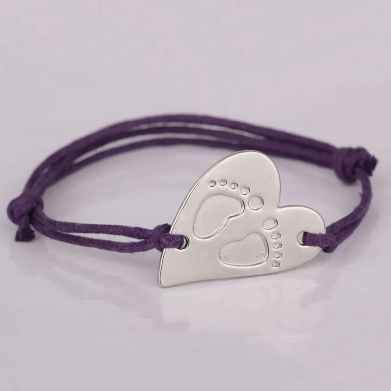 

Personality Lovely Baby Feet Charm Bracelet AliExpress Best Selling Handmade Rope Bracelets Jewelry for Men and Women YP2576