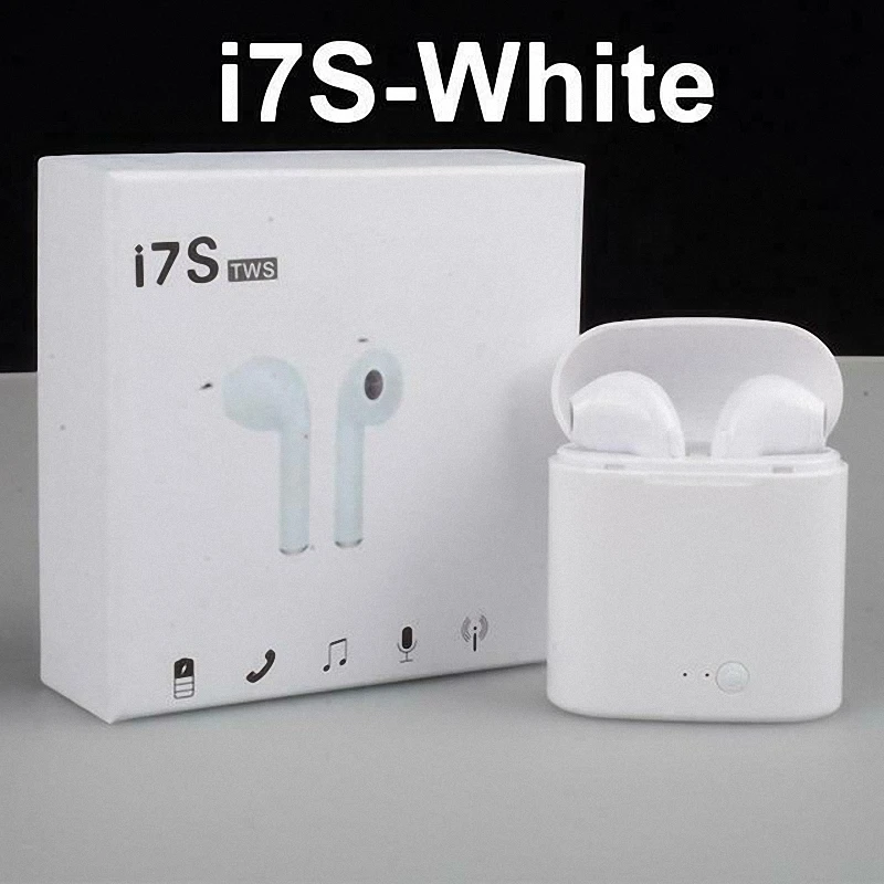 I7 i7s вкладыши Bluetooth наушники TWS Binau беспроводные гарнитура с микрофоном зарядным