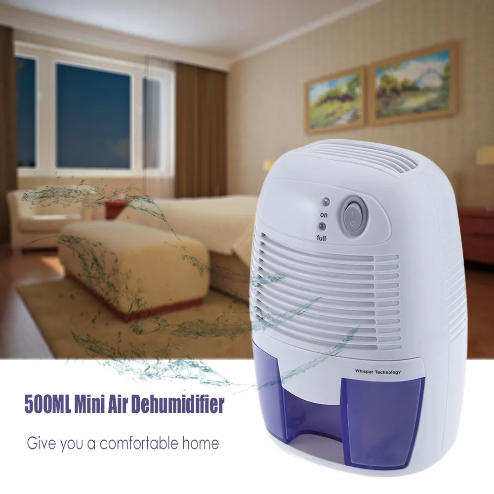 Us 28 84 25 Off Mini Air Dehumidifier Moisture Absorber With 500ml Water Tank Portable Dehumidifier For Home Bedroom Kitchen Quiet Air Dryer Z30 On