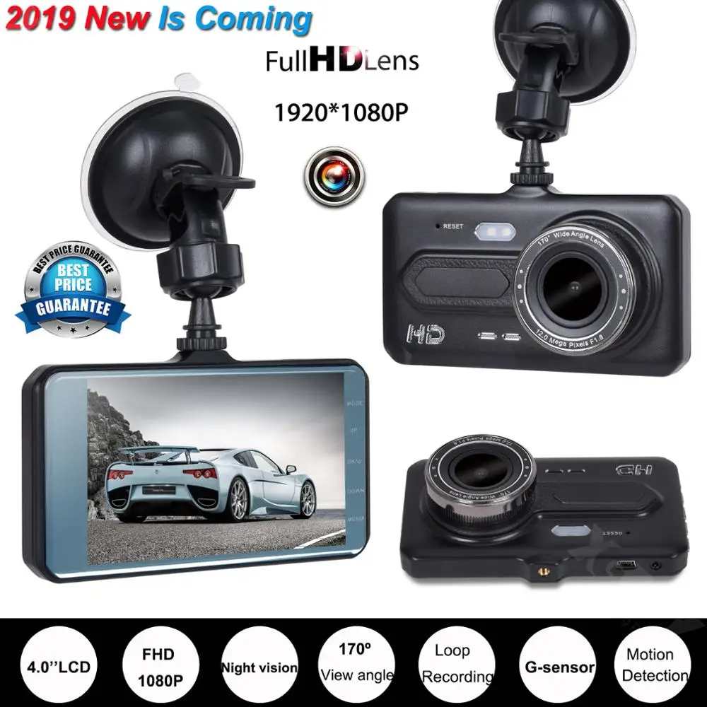 Xgody 2 Fhd 1080p Dual Lens Car Vehicle Dashboard Dvr Dash Cam Video Camera Us