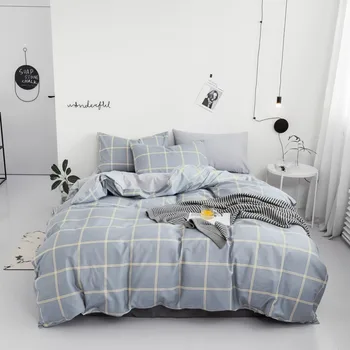 

Classic Plaid Stripes Series Bedding Sets 100% Cotton New Type 2019