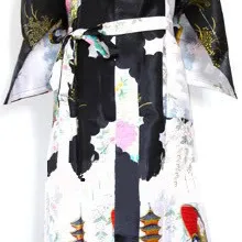 Новое поступление, черный китайский женский шелковый халат, кимоно, банное платье, Весенняя женская пижама, ночная рубашка, Размеры S M L XL XXL XXXL Zhs02E