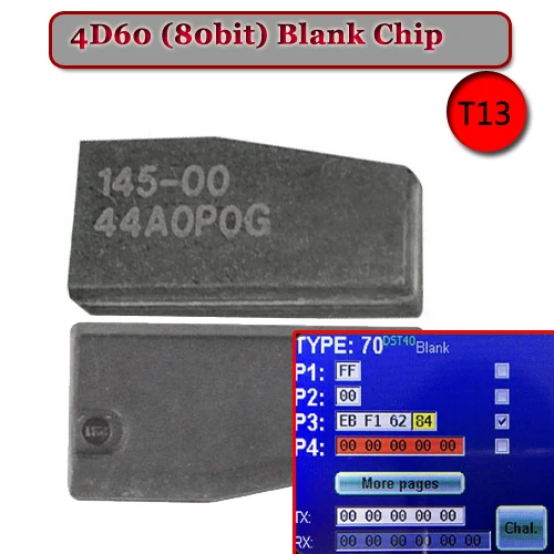 

ID 4D-60 (T13) 80 Bit Blank AUTO Transponder Chip
