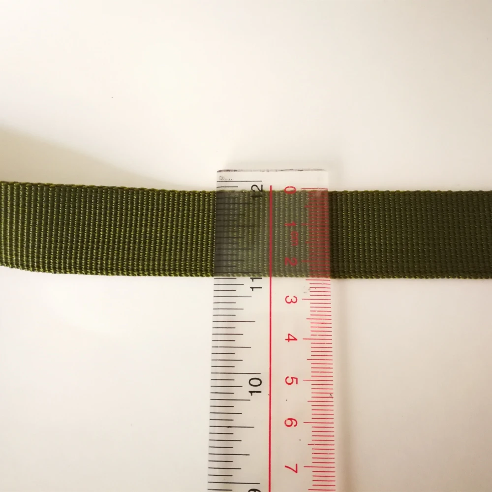 2,5 см(1 дюйм) шириной 10 метров Армейский Зеленый Нейлоновый плетеный ремень для рюкзака