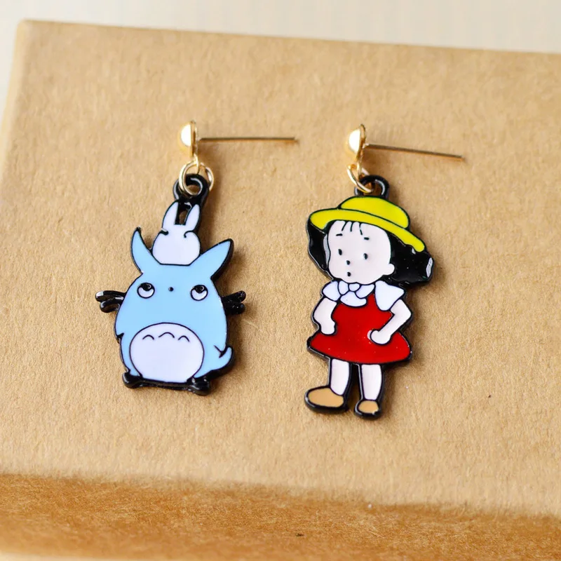 enamel cartoon earrings