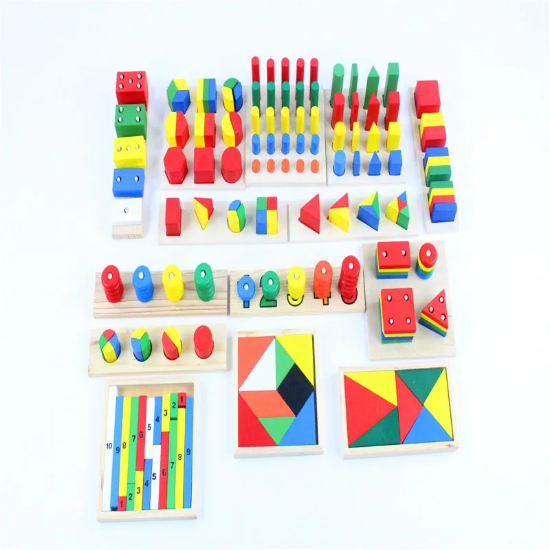 Brinquedo do Bebê Pré-escolar de Formação Montessori Sensorial Brinquedos Lote = 14 Peças Educação Infantil Crianças Juguetes 1 3 formação infantil crianças brinquedos juguetes