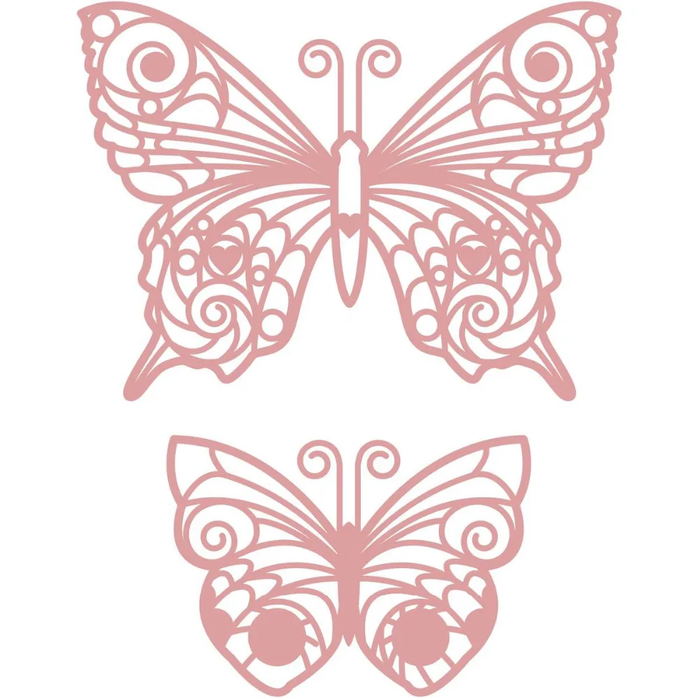 Металлические штампы для скрапбукинга butterfly duo бумага форма ножей дырокол stencil10X11.8CM|Вырубные штампы| |