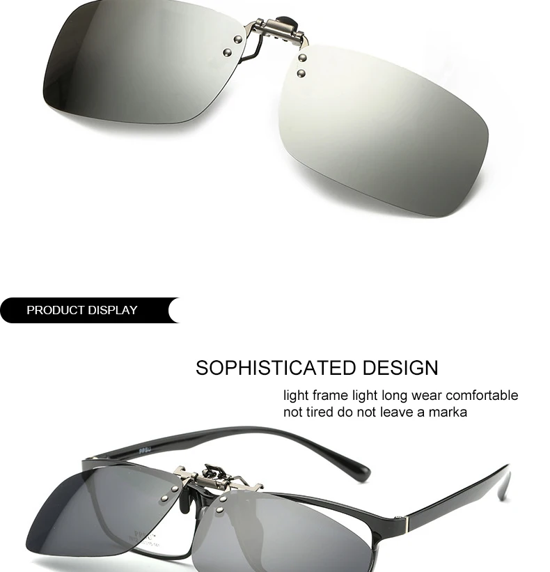 WOWSUN поляризационные солнцезащитные очки без оправы, мужские, новая мода, откидная крышка, очки, мужские, брендовые, черные, желтые линзы, UV400, A088