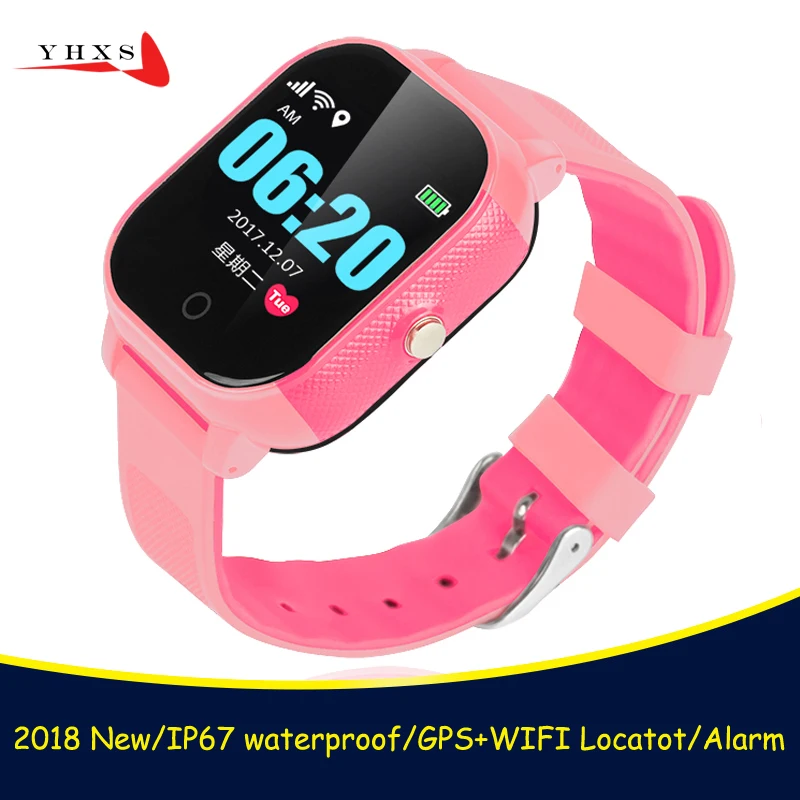 

IP67 Waterproof Smart GPS WIFI Tracker Locator Touch Screen Kid Child SOS Call Remote Monitor Alarm Watch Wristwatch IOS Android