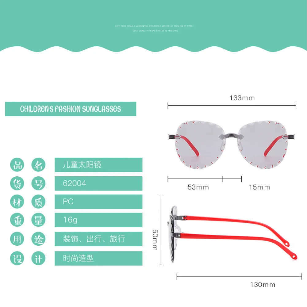 Children kids Boys Girls Ultra-light Sunglasses Shades Holiday UV400 Protection