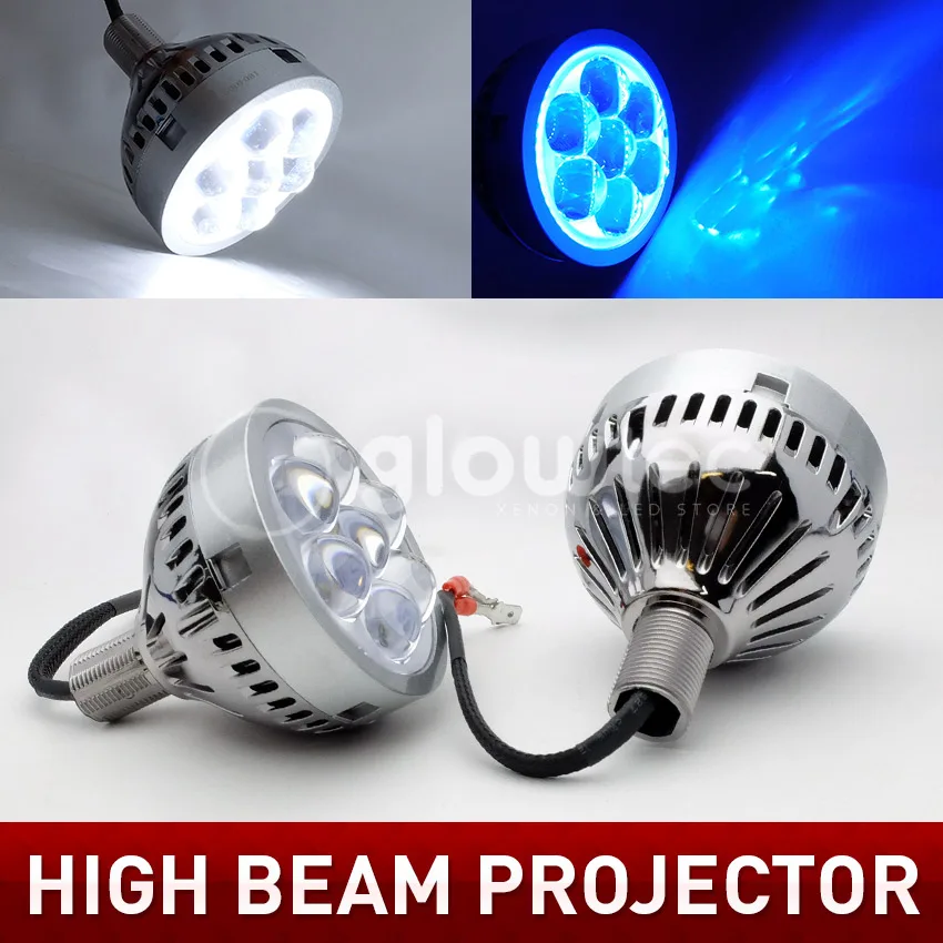 

2pcs Car LED Projector Lens 3.0 inch For High Beam Light With Devil Eye D-RL H1 H7 9005 9006 LED Headlight Light Lens Q45 Style