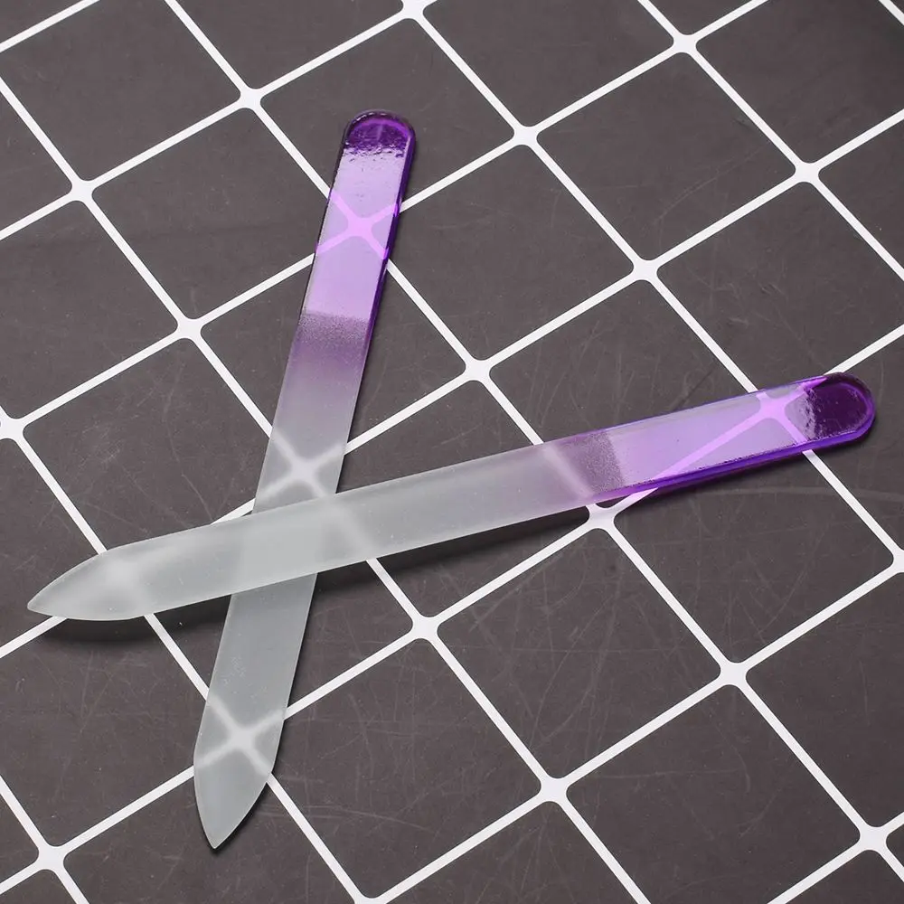 4pcs Durable Nail File Crystal Glass Buffer Buffer Block Pedicure