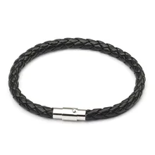 2020 nova moda masculina pulseira de couro preto amizade pulseiras & bangles pulseras hombre punk masculino jóias presente natal sl019