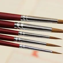 6 шт безупречные детские носки высокого качества, волк лисий хвост кисть гуашь кисть Акварельная масляная краска принадлежности художественные кисти нажмите с силой так Ручка искусство