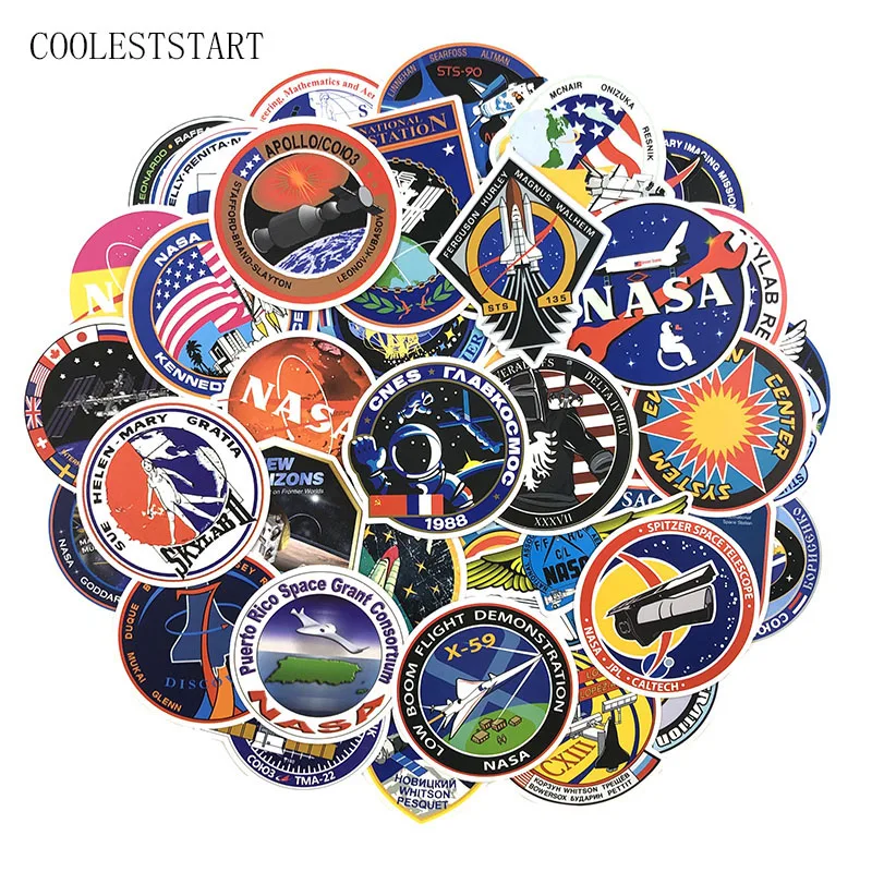 

49 Pcs/set UFO Aviation Stickers For Motorcycle Laptop Luggage Skateboards Diary Stationery Outer Space Pegatinas Stickers