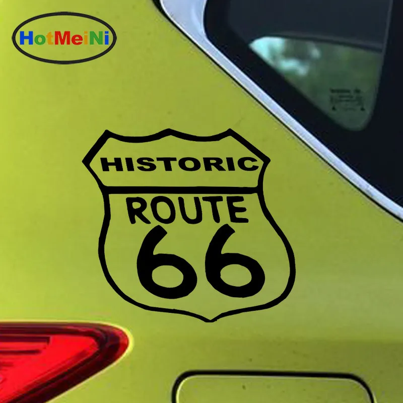 

15cm*15cm 10 Colors Historic Route Lucky 66 Character Car Styling Sticker Motorcycles Vinyl Window Decal Accessories