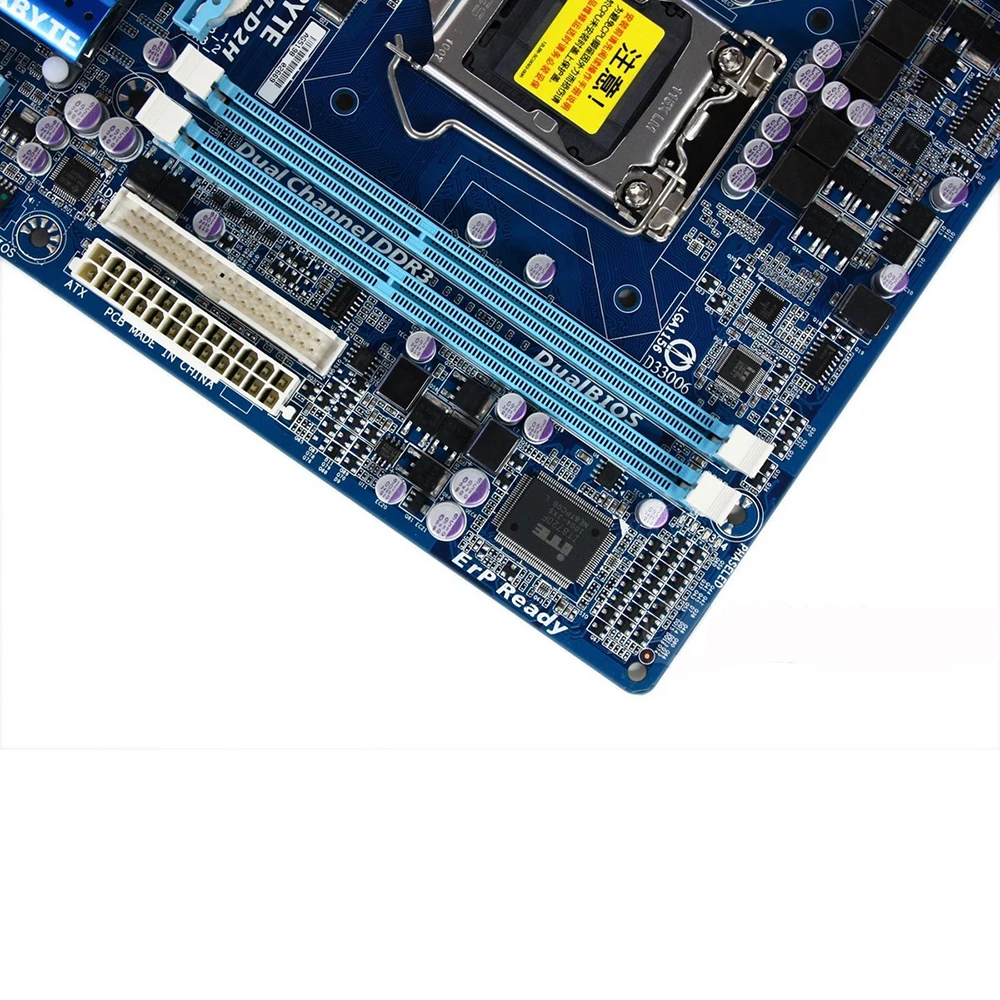 Оригинальная б/у настольная Материнская плата Gigabyte GA-H55M-D2H H55 LGA 1156 Core i7 i5 i3 DDR3 8G SATA2 USB2.0 VGA DVI HDMI Micro-ATX