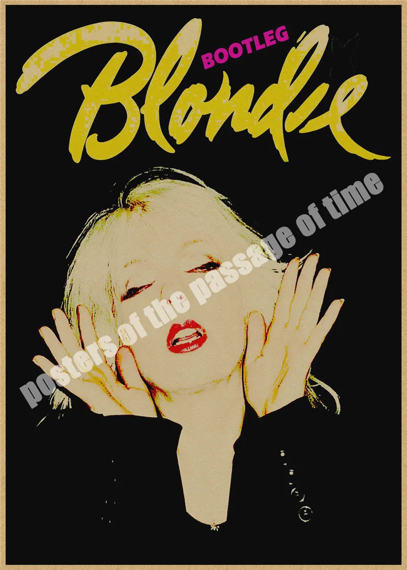 Блонди Дэбби Гарри рок группа крафт ретро панк-рок плакат Европейская и американская музыкальная команда звезда рисунок Ретро плакат - Цвет: Лиловый