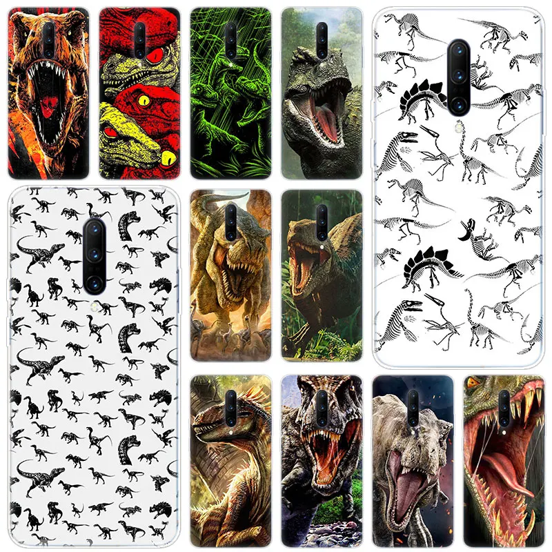 Hot Jurassic dinosaurs Soft Silicone Fashion Transparent Case For font b OnePlus b font font b