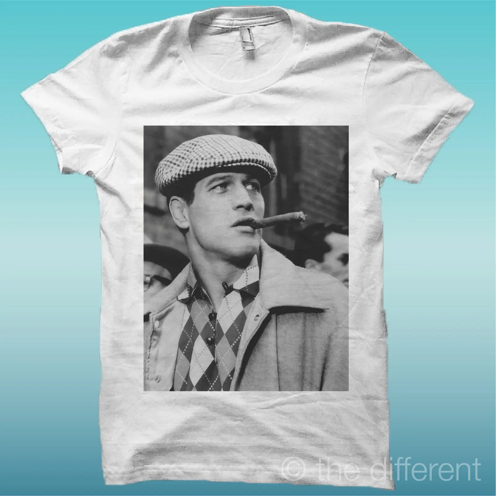 

T-SHIRT "PAUL NEWMAN YOUNG CIGAR" KNOWS THE LUCK IS HAVE MY T-SHIRT NEW