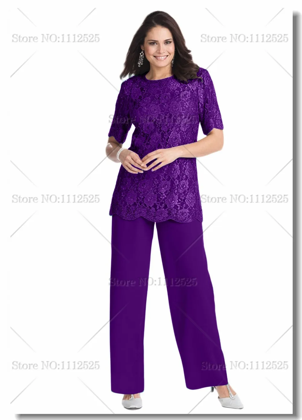 plus size silk pants suit