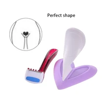 1 шт. бритва фиолетовый бикини сердце/треугольник/Прямая линия Лобковая бритва триммер для бритья в форме сердца трафарет прямые с волосами для женщин