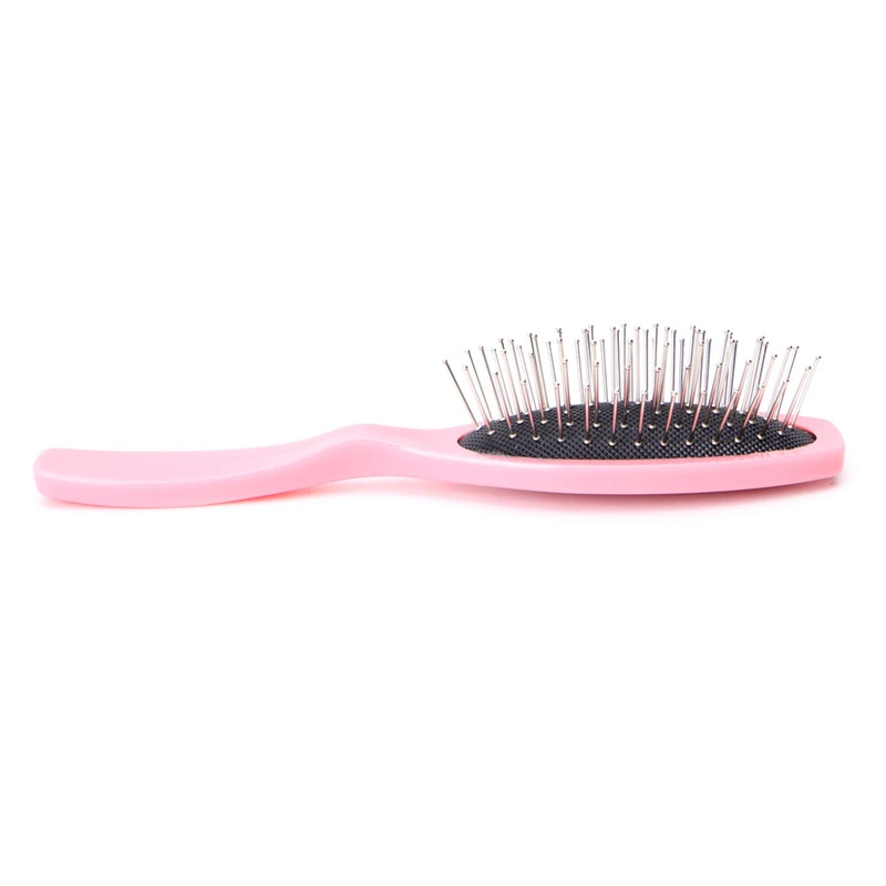 

Anti Static Steel Tooth Comb Brush Hairdressing Salon Tools For Wig Hair Extensions Training Head Plastic Handle New 2018