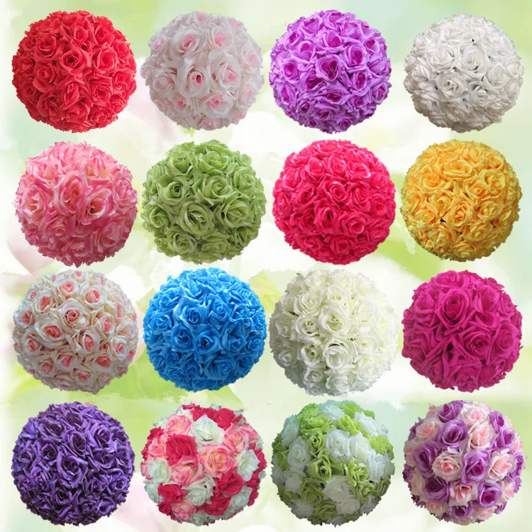 Whole Mixed Sizes Tiffany Blue Flowers Artificial Silk Flower Whole Mixed Sizes Tiffany Blue Flowers Artificial Silk Flower Ball Centerpieces Kissing Wedding Decorations In Dried From