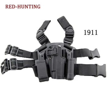 

Quick Drop Tactical Gun Holster Military Airsoft Gun Hunting Pistol Leg Holster Colt 1911 Right Hand Holster