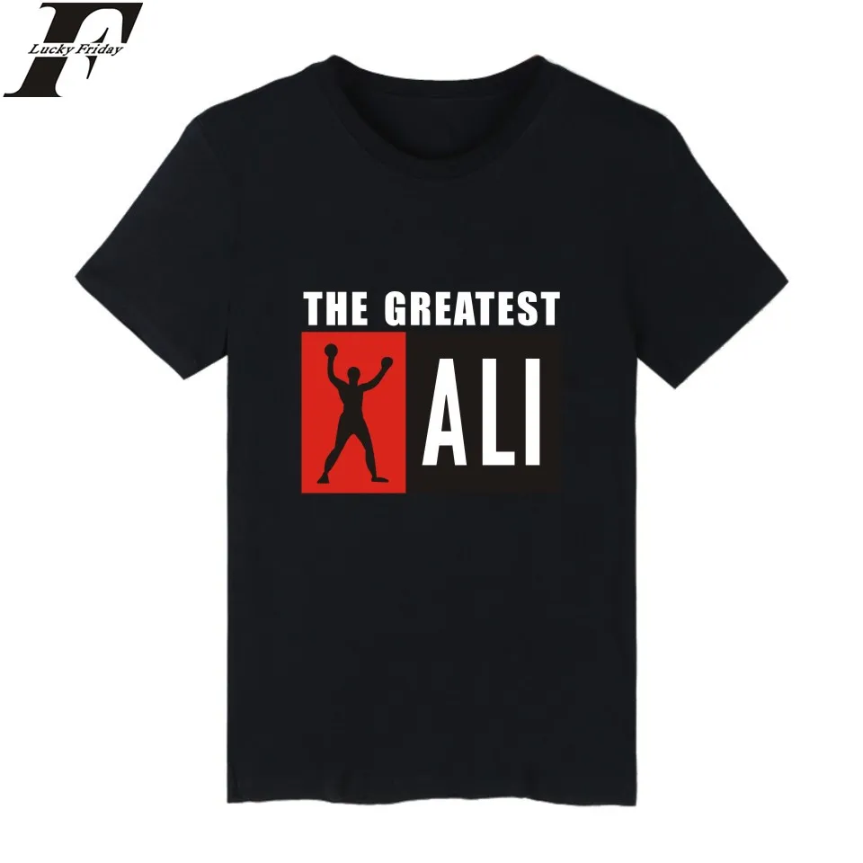 

LUCKYFRIDAYF Ali Cartoon Short Sleeve T-shirts Cotton T Shirt Men O Neck And Plus Size Funny Tee Shirts For Men In Summer Casual