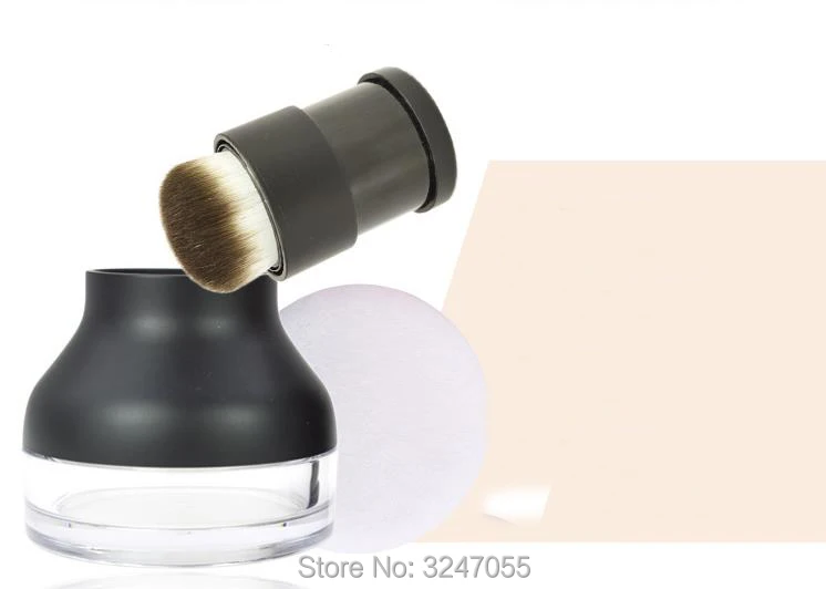 10G 5pcs/lot Empty Plastic Loose Powder Container with Puff, Portable
