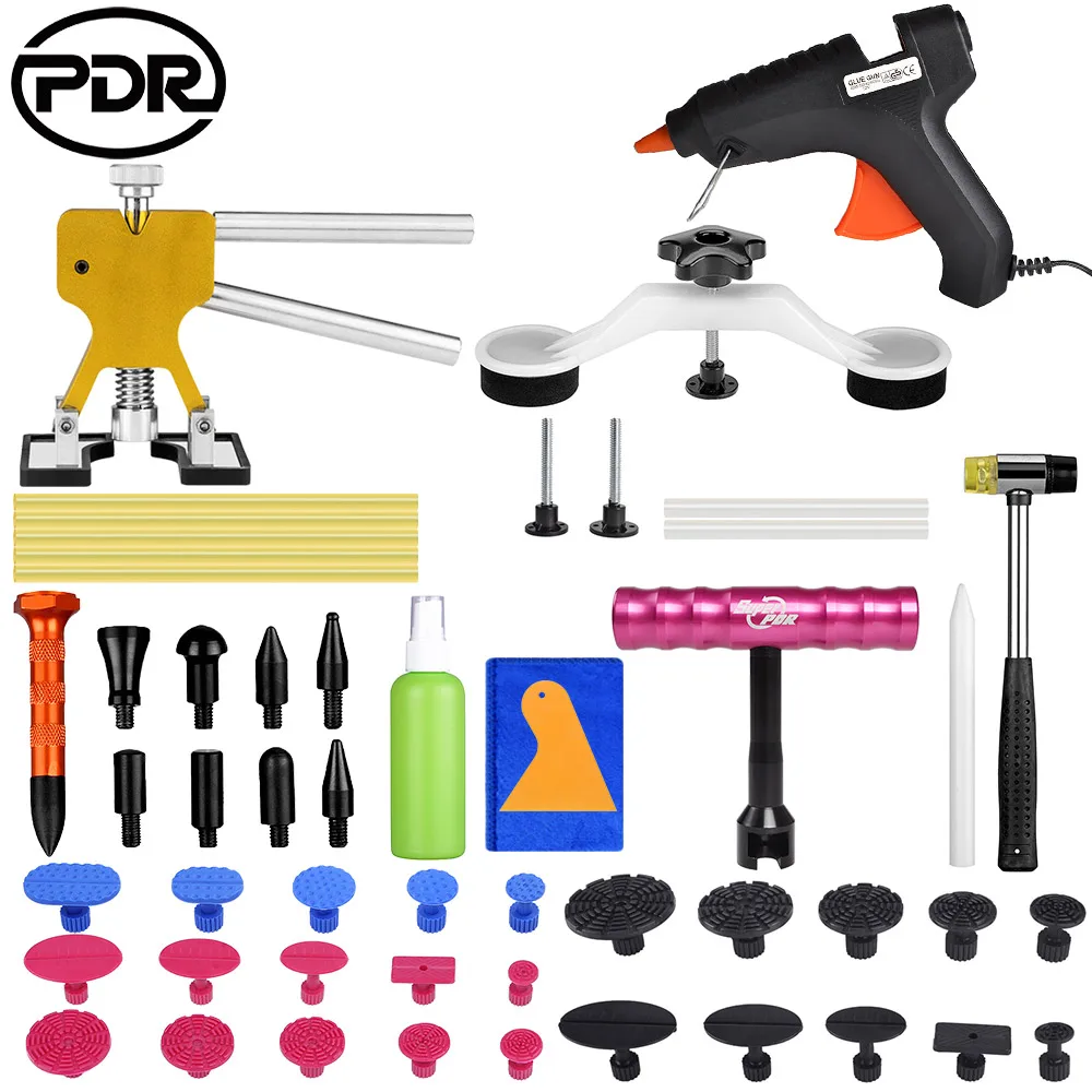 PDR tools paintless dent repair tools Dent Repair Kit Car Dent Puller with Glue Puller Tabs Removal Kits for Vehicle Car Auto