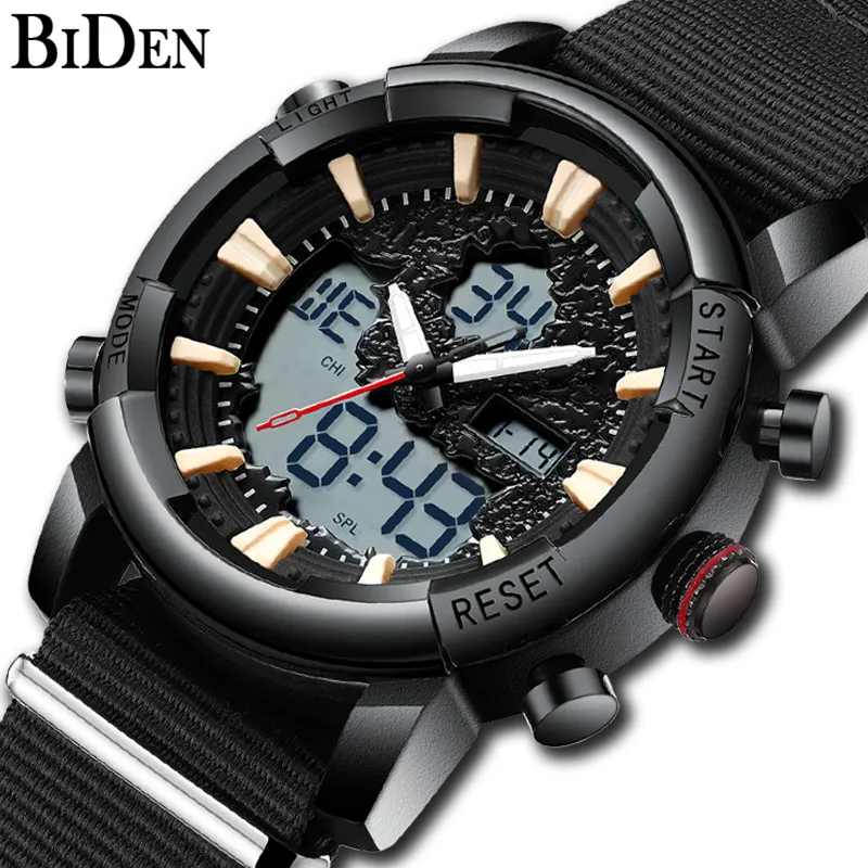 

Biden Luxury Watch Men Military Outdoor Waterproof Sports Male Clock Date Week Show Luminous Fashion Mens Quartz Wrist Watches