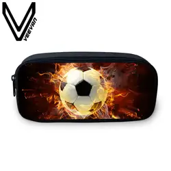 VEEVANV Fire Skull чехлы Модные 3D принты PU сумки маленькие школьный кошелек Fire Skull Prints чехол косметичка для девочек бренд 2019