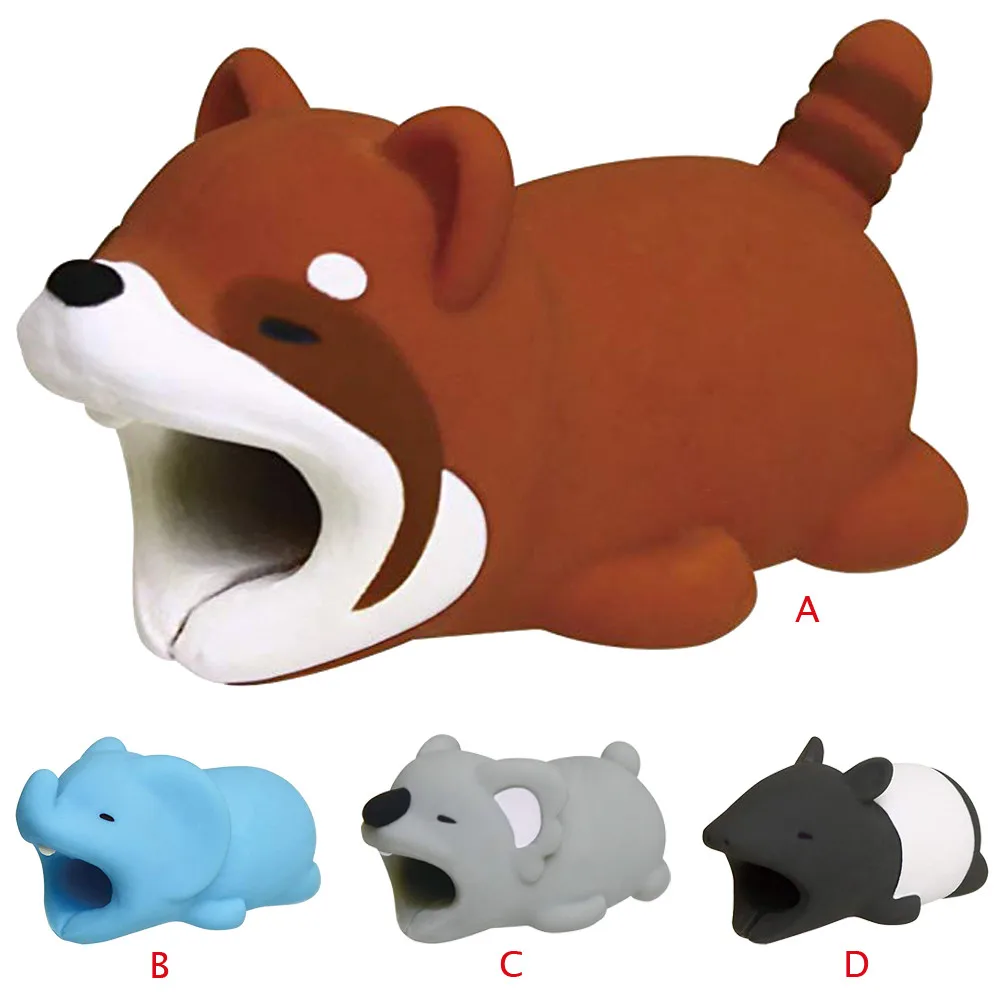 

Hot sale Line Bite For iPhone for Samsung Cable cord Animal Phone accessories Protects Cute Cable Winder charger protector