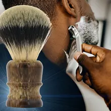 Мужской искусственный цветок рог носорога щетка ручка+ Трехцветная нейлоновая пена для волос щетка Очищающая щетка для бритья