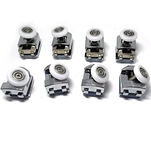 Top Bottom Single Shower Rollers/Runners Replacements 23mm/25mm wheel diameter 8 x shower cabinet roller wheel