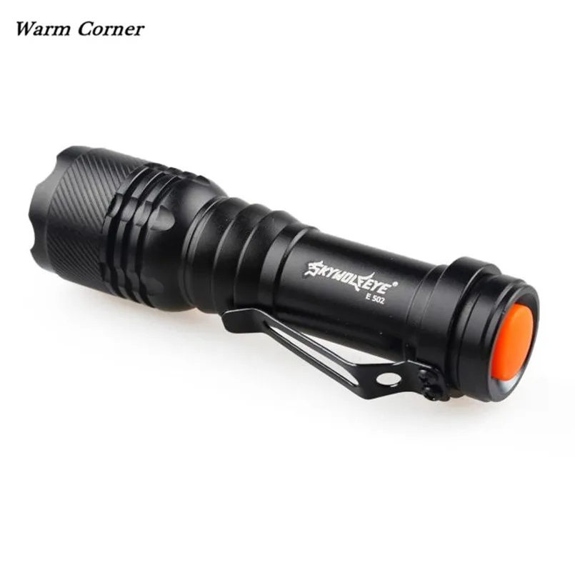 Warm Corner LM 6X Mini CREE Q5 7W 1200Lm LED Flashlight Torch Lamp Adjustable Focus Zoom Light Free Shipping Sept 12