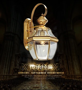 

High quality European copper wall lamp French crystal wall lamp bedside living room bedroom lamp American entrance aisle Retro