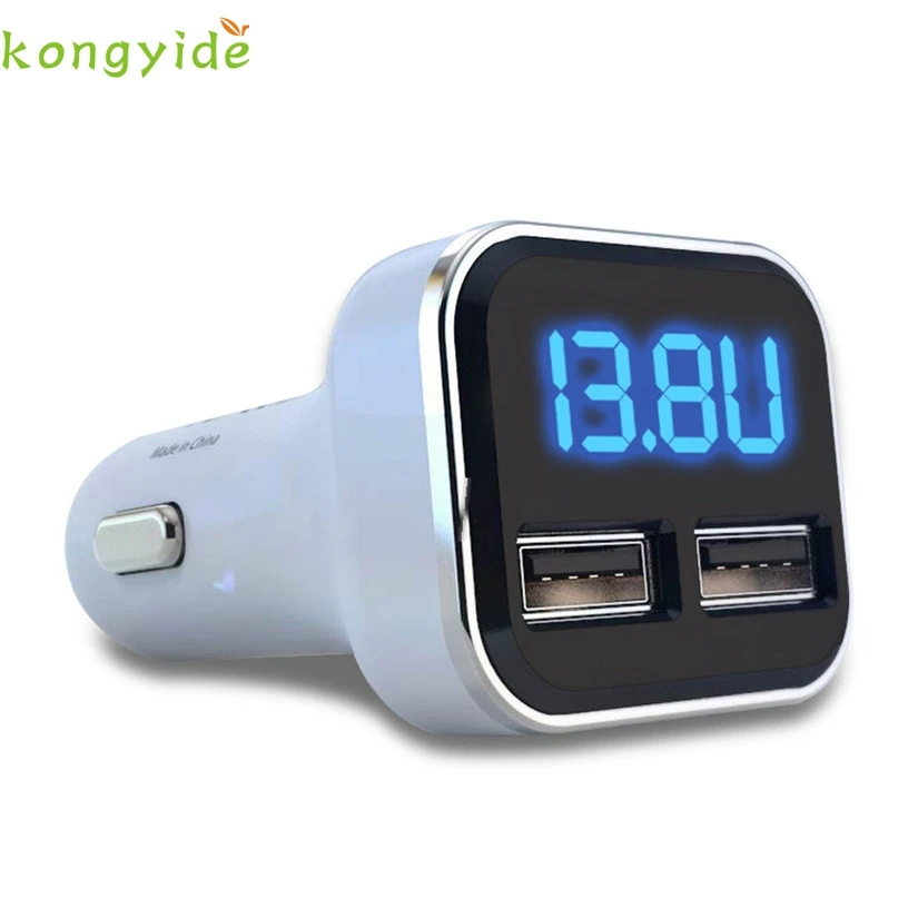 Автомобильное зарядное устройство KONGYIDE с двумя usb портами быстрая зарядка