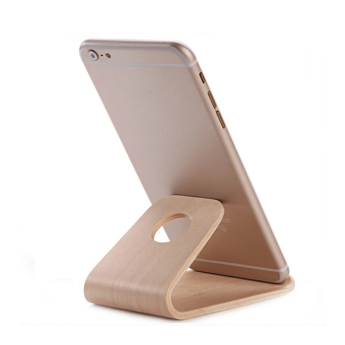 

Etmakit New Birch/Walnut Lightweight Slim Design Wooden Mobile Phone Stand Holder for iPhone X 8 7 Plus Samsung Galaxy S8 Note5