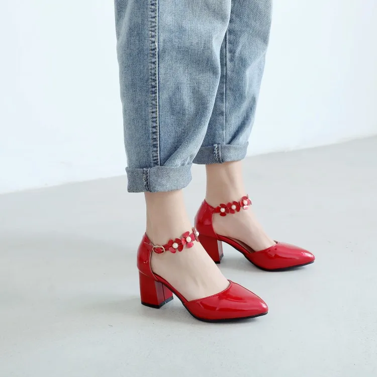 

Big Size 11 12 13 14 15 high heels sandals women shoes woman summer ladies Shallow mouth Pointed cingulate Thick with sandals